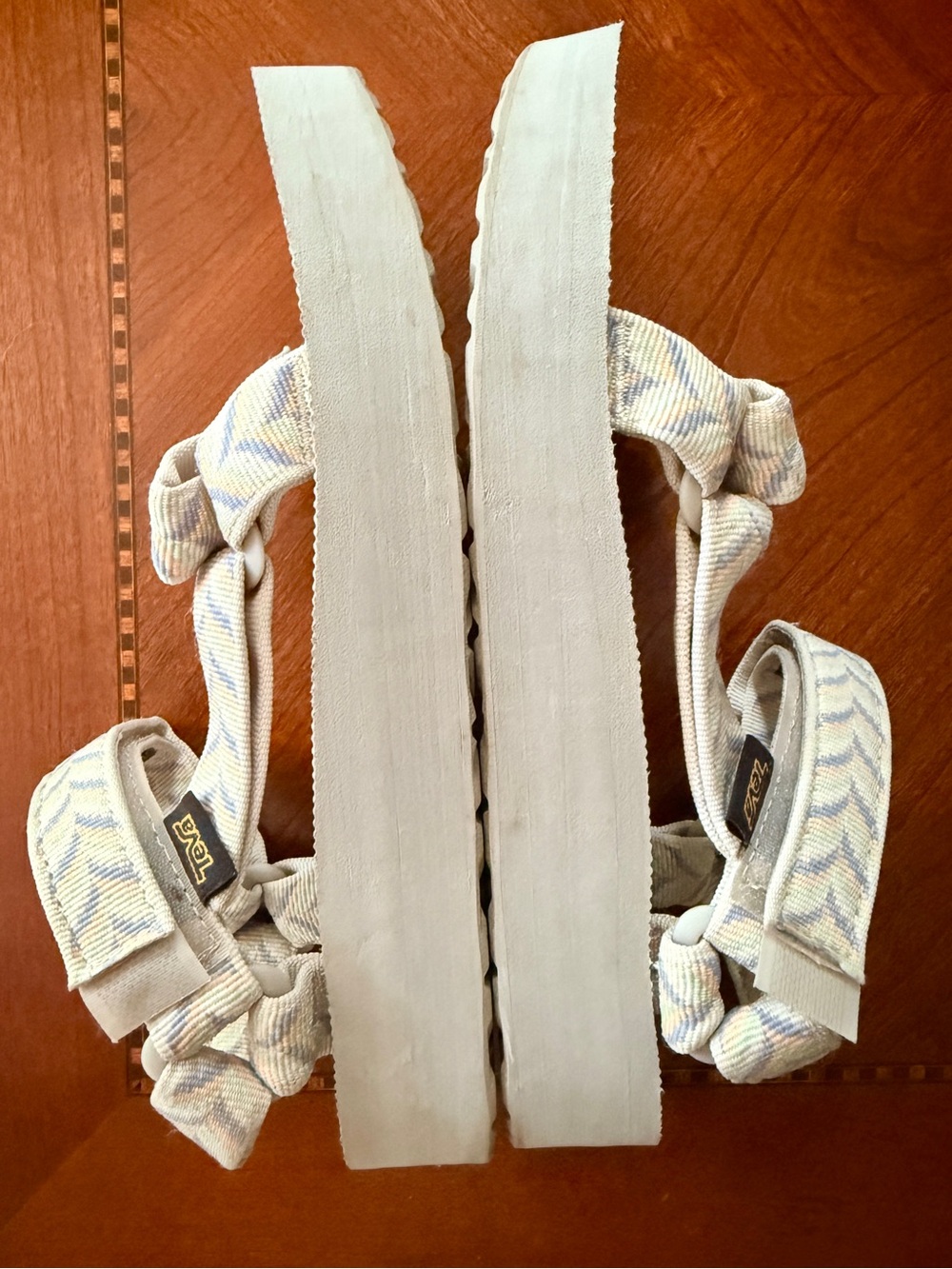 Teva Midform Sandals in Light Gray with Pastel Pattern - Picture 4 of 9
